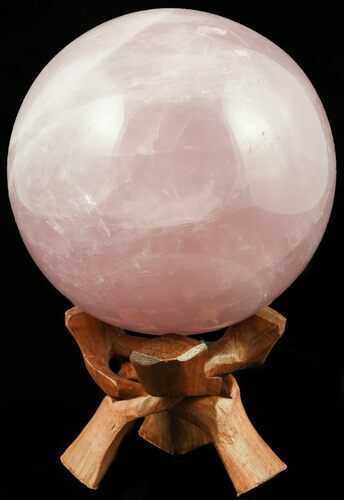 Polished Rose Quartz Sphere - Madagascar #55242